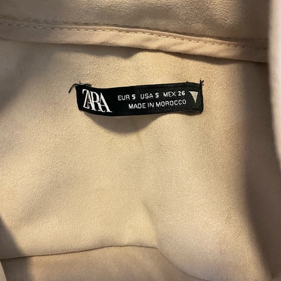 Zara Faux Suede Dress Stone - Picture 2 of 3